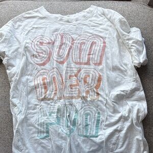 Kids Summer Fun Graphic Tee - White